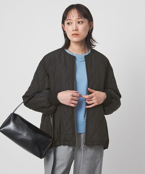 green label relaxing（グリーンレーベルリラクシング）の「ダイヤ キルティング ブルゾン 撥水（ブルゾン・レディース・ブラック/ライトグレー/ベージュ・FREE）」の2枚目の写真