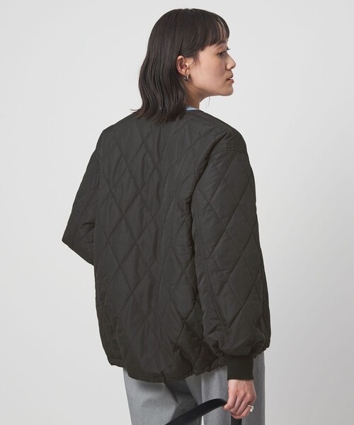green label relaxing（グリーンレーベルリラクシング）の「ダイヤ キルティング ブルゾン 撥水（ブルゾン・レディース・ブラック/ライトグレー/ベージュ・FREE）」の12枚目の写真