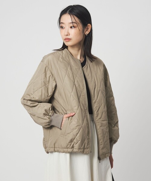 green label relaxing（グリーンレーベルリラクシング）の「ダイヤ キルティング ブルゾン 撥水（ブルゾン・レディース・ブラック/ライトグレー/ベージュ・FREE）」の15枚目の写真