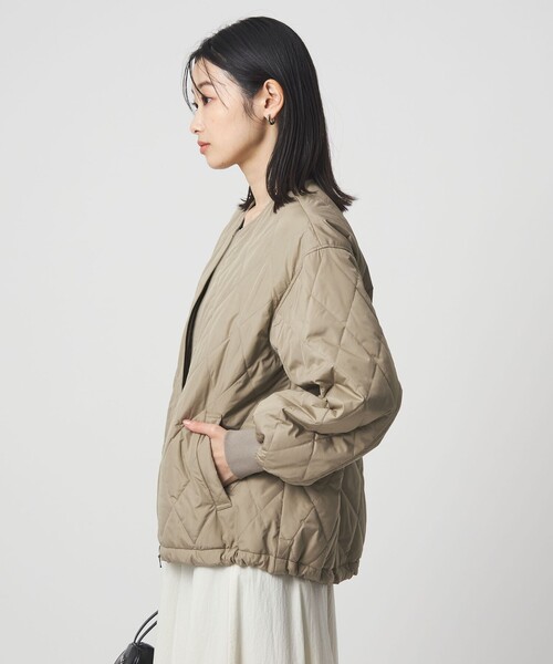 green label relaxing（グリーンレーベルリラクシング）の「ダイヤ キルティング ブルゾン 撥水（ブルゾン・レディース・ブラック/ライトグレー/ベージュ・FREE）」の16枚目の写真