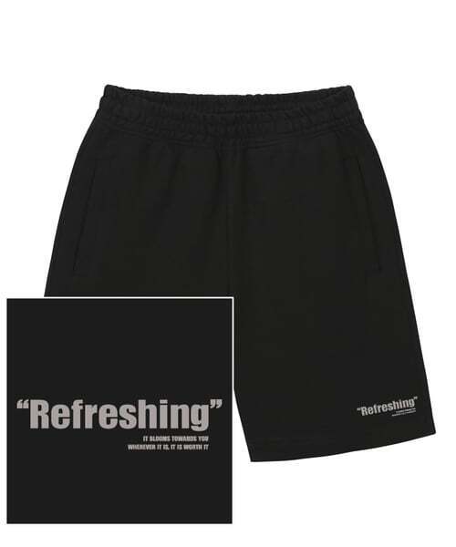 TRIPSHION(トリップション)の「REFRESHING LOGO スウェットハーフパンツ - ブラック(その他パンツ・メンズ・その他・MEDIUM/X-LARGE/LARGE)」の1枚目の写真