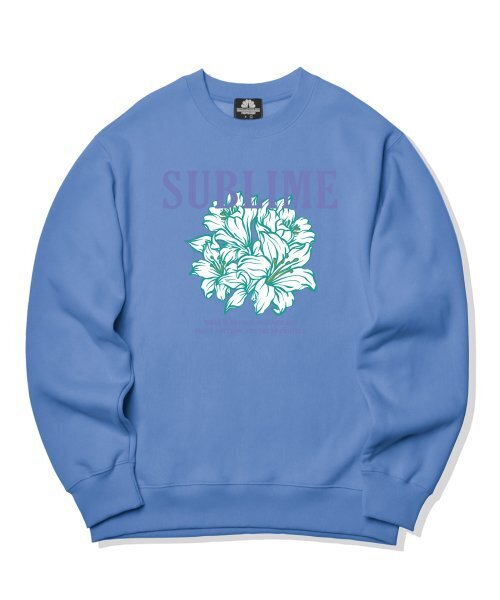 TRIPSHION(トリップション)の「サブライムフラワーロゴクルーネック - ブルー(スウェット・メンズ・その他・LARGE/MEDIUM/X-LARGE)」の1枚目の写真