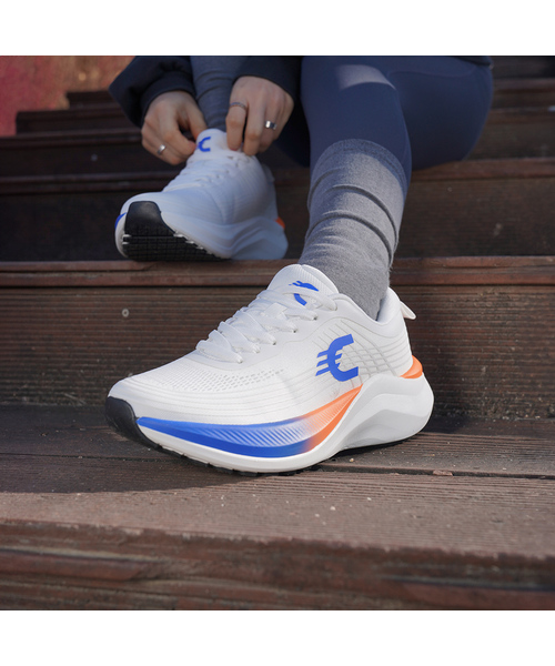 Chubasco(チュバスコ)の「レボニクス カーボンバランスA ランニングシューズ CB87 オレンジ/ネイビー(その他シューズ・レディース・その他・23cm/23.5cm/24cm/24.5cm/25cm/25.5cm/26.5cm/27cm/27.5cm/28.5cm)」の1枚目の写真