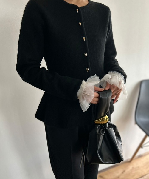 Kotoe(コトエ)の「チュール袖 アームカバー 付け袖(アームカバー・レディース・ブラック/ホワイト・FREE)」の11枚目の写真