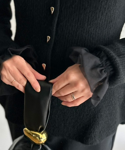 Kotoe(コトエ)の「チュール袖 アームカバー 付け袖(アームカバー・レディース・ブラック/ホワイト・FREE)」の17枚目の写真