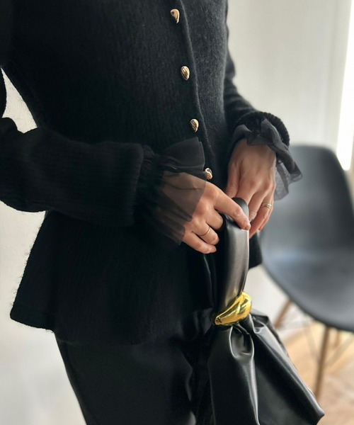 Kotoe(コトエ)の「チュール袖 アームカバー 付け袖(アームカバー・レディース・ブラック/ホワイト・FREE)」の18枚目の写真