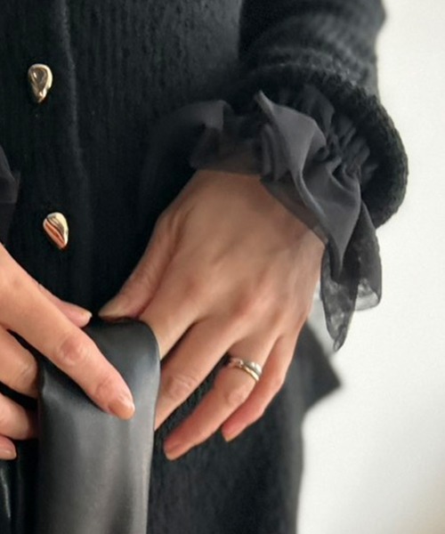 Kotoe(コトエ)の「チュール袖 アームカバー 付け袖(アームカバー・レディース・ブラック/ホワイト・FREE)」の19枚目の写真