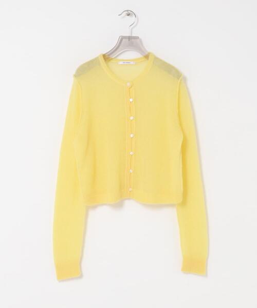 URBAN RESEARCH(アーバンリサーチ)の「シアーモヘヤカーディガン(カーディガン/ボレロ・レディース・ネイビー/イエロー/ライトグレー・FREE)」の14枚目の写真