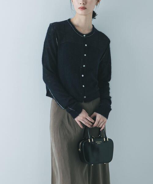 URBAN RESEARCH(アーバンリサーチ)の「シアーモヘヤカーディガン(カーディガン/ボレロ・レディース・ネイビー/イエロー/ライトグレー・FREE)」の11枚目の写真