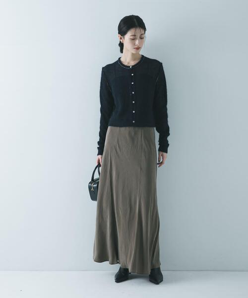 URBAN RESEARCH(アーバンリサーチ)の「シアーモヘヤカーディガン(カーディガン/ボレロ・レディース・ネイビー/イエロー/ライトグレー・FREE)」の6枚目の写真