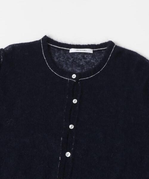 URBAN RESEARCH(アーバンリサーチ)の「シアーモヘヤカーディガン(カーディガン/ボレロ・レディース・ネイビー/イエロー/ライトグレー・FREE)」の4枚目の写真