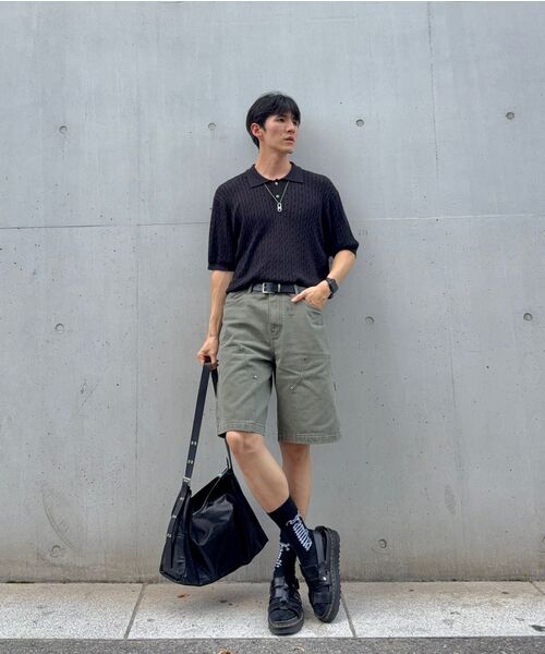WEST GRAND BOULEVARD(ウエストグランドブルバード)の「カチオンウォッシュドダブルニカーペンターパンツ KHAKI(その他パンツ・メンズ・その他・MEDIUM/X-LARGE/XX-LARGE/LARGE)」の2枚目の写真