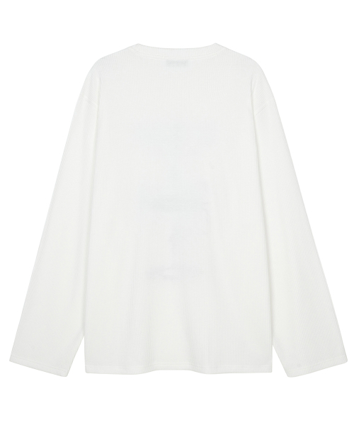 FDR（エフディーアール）の「Painted Castle Waffle Long sleeve Cream（Tシャツ/カットソー・メンズ・その他・SMALL/MEDIUM/LARGE）」の2枚目の写真