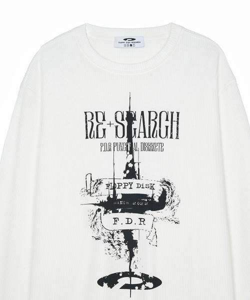FDR（エフディーアール）の「Painted Castle Waffle Long sleeve Cream（Tシャツ/カットソー・メンズ・その他・SMALL/MEDIUM/LARGE）」の3枚目の写真
