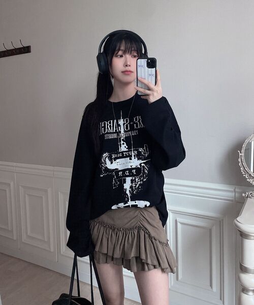 FDR（エフディーアール）の「Painted Castle Waffle Long sleeve Cream（Tシャツ/カットソー・メンズ・その他・SMALL/MEDIUM/LARGE）」の5枚目の写真