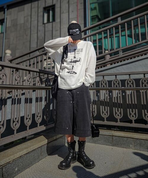 FDR（エフディーアール）の「Painted Castle Waffle Long sleeve Cream（Tシャツ/カットソー・メンズ・その他・SMALL/MEDIUM/LARGE）」の15枚目の写真