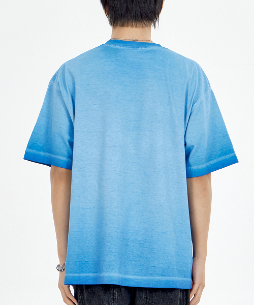 BY.L(バイエル)の「モンスター ドラキュラ ピグメント 半袖Tシャツ ブルー(Tシャツ/カットソー・メンズ・その他・MEDIUM/LARGE/X-LARGE/XX-LARGE)」の2枚目の写真