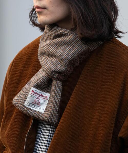 HARRIS TWEED(ハリスツイード)の「HARRIS TWEED中綿マフラー(マフラー・メンズ・ネイビー/チャコールグレー/ブラウン・ONE)」の11枚目の写真