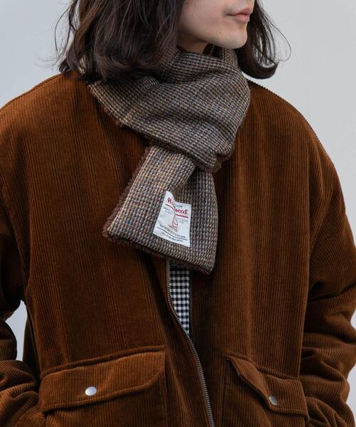 HARRIS TWEED(ハリスツイード)の「HARRIS TWEED中綿マフラー(マフラー・メンズ・ネイビー/チャコールグレー/ブラウン・ONE)」の12枚目の写真