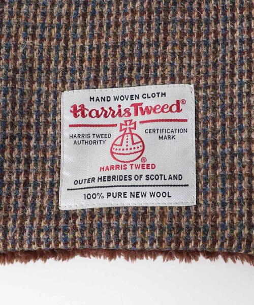 HARRIS TWEED(ハリスツイード)の「HARRIS TWEED中綿マフラー(マフラー・メンズ・ネイビー/チャコールグレー/ブラウン・ONE)」の4枚目の写真