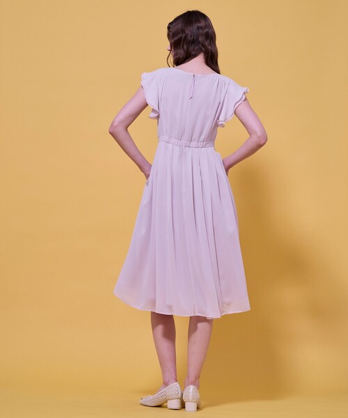 TOCCA（トッカ）の「CHIFFON WHISPER ドレス（ワンピース・レディース・ピンク系/ブラック系・0/2/4/6）」の9枚目の写真