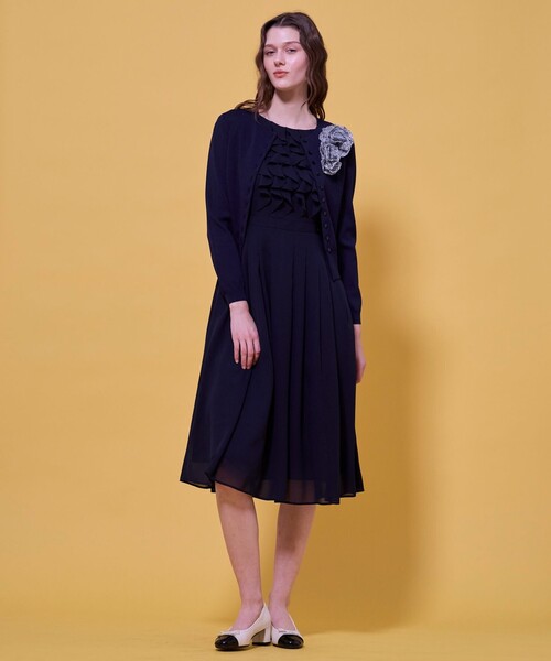 TOCCA（トッカ）の「CHIFFON WHISPER ドレス（ワンピース・レディース・ピンク系/ブラック系・0/2/4/6）」の14枚目の写真