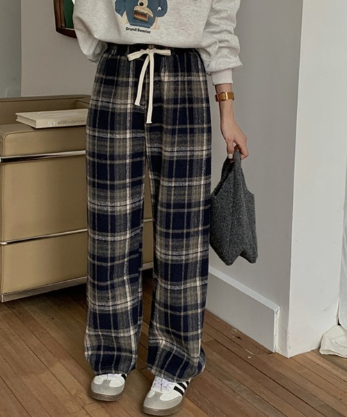 チェック柄ルームパンツ（その他パンツ）｜ONEP STAR（ワンピスター