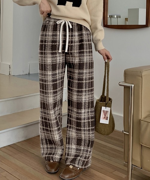 チェック柄ルームパンツ（その他パンツ）｜ONEP STAR（ワンピスター