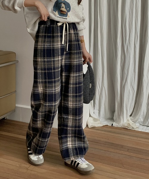 チェック柄ルームパンツ（その他パンツ）｜ONEP STAR（ワンピスター