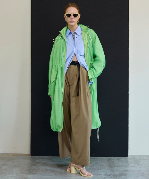 MAISON SPECIAL(メゾンスペシャル)の「Tunnel Loop Belt Set Pants/トンネルループベルトセットパンツ(その他パンツ・レディース・ベージュ/ネイビー/グレー・38/36)」の6枚目の写真