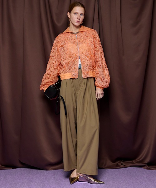 MAISON SPECIAL(メゾンスペシャル)の「Tunnel Loop Belt Set Pants/トンネルループベルトセットパンツ(その他パンツ・レディース・ベージュ/ネイビー/グレー・38/36)」の9枚目の写真