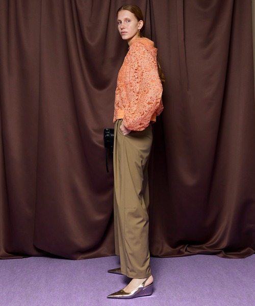 MAISON SPECIAL(メゾンスペシャル)の「Tunnel Loop Belt Set Pants/トンネルループベルトセットパンツ(その他パンツ・レディース・ベージュ/ネイビー/グレー・38/36)」の10枚目の写真