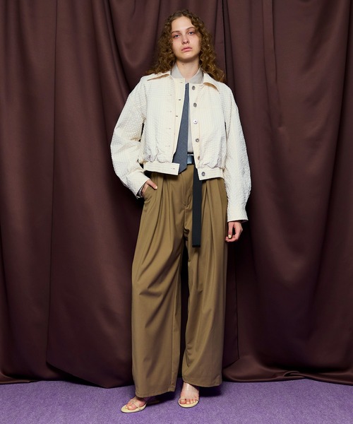 MAISON SPECIAL(メゾンスペシャル)の「Tunnel Loop Belt Set Pants/トンネルループベルトセットパンツ(その他パンツ・レディース・ベージュ/ネイビー/グレー・38/36)」の16枚目の写真