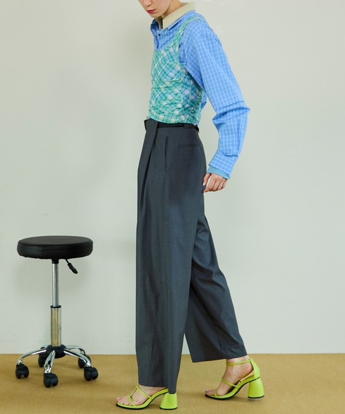 MAISON SPECIAL(メゾンスペシャル)の「Tunnel Loop Belt Set Pants/トンネルループベルトセットパンツ(その他パンツ・レディース・ベージュ/ネイビー/グレー・38/36)」の21枚目の写真