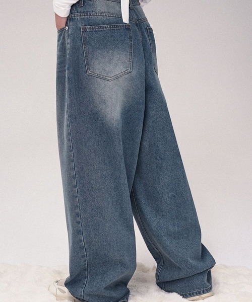 AVANDRESS(アバンドレス )の「AVANDRESS/ビンテージワイドデニムパンツ(デニムパンツ・レディース・ライトブルー/ブルー・SMALL)」の7枚目の写真