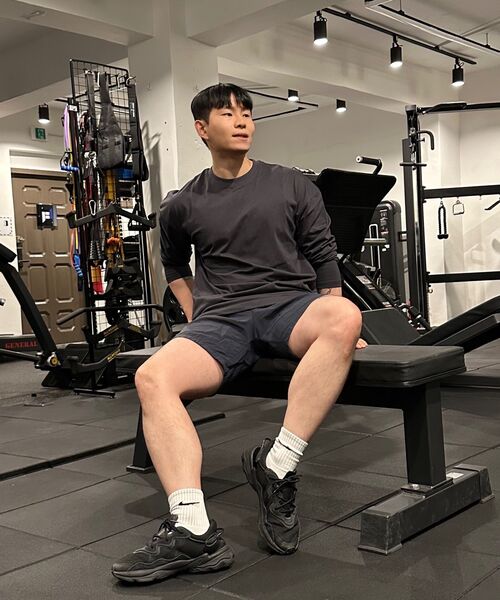 WAYDN(ウェイドゥン)の「アクティブ+ ボックス ロングスリーブ チャコール(Tシャツ/カットソー・メンズ・その他・LARGE/X-LARGE/XX-LARGE/MEDIUM)」の6枚目の写真