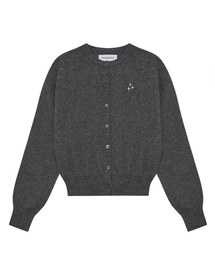 NEB roundneck cardigan (gray)