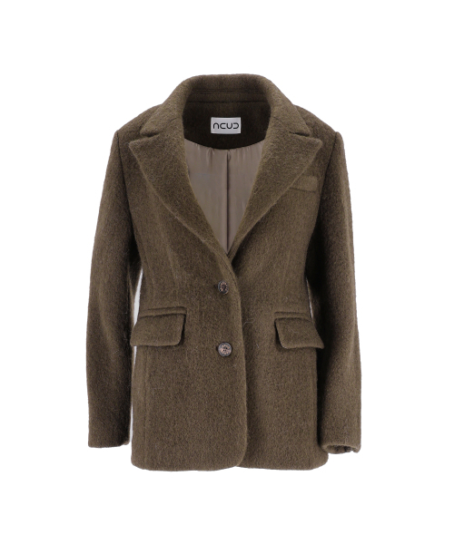 ACUD(アクド)の「Alpaca Coat Jacket _Brown(テーラードジャケット・レディース・カーキブラウン・MEDIUM/SMALL)」の6枚目の写真