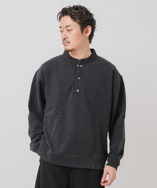 EDIFICE（エディフィス）の「Ecofade スナップ プルオーバー（Tシャツ/カットソー・メンズ・ブラック系その他/キャメル・MEDIUM/LARGE）」の6枚目の写真