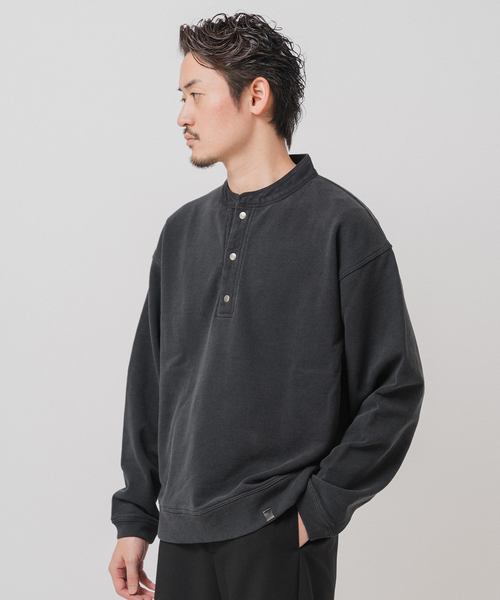 EDIFICE（エディフィス）の「Ecofade スナップ プルオーバー（Tシャツ/カットソー・メンズ・ブラック系その他/キャメル・MEDIUM/LARGE）」の7枚目の写真