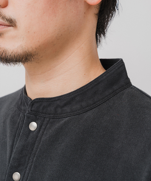 EDIFICE（エディフィス）の「Ecofade スナップ プルオーバー（Tシャツ/カットソー・メンズ・ブラック系その他/キャメル・MEDIUM/LARGE）」の10枚目の写真