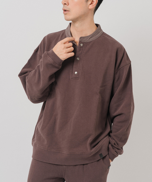 EDIFICE（エディフィス）の「Ecofade スナップ プルオーバー（Tシャツ/カットソー・メンズ・ブラック系その他/キャメル・MEDIUM/LARGE）」の19枚目の写真