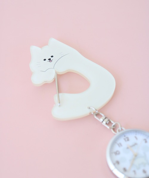 SiNCERE（シンシア）の「カラビナタイプ キーチェーン ウォッチ アニマル ねこ ぽてにゃ ST315（チャーム・レディース・ホワイト系1/ホワイト系/ブラック/ホワイト・ONE SIZE）」の19枚目の写真