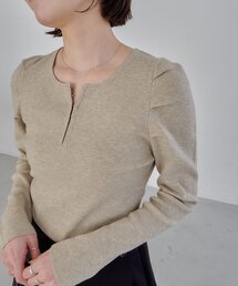 CAPRICIEUX LE'MAGE（カプリシューレマージュ）の「ホックヘンリーパフニット（ニット/セーター）」