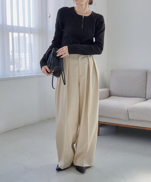 ホックヘンリーパフニット（ニット/セーター）｜CAPRICIEUX LE'MAGE