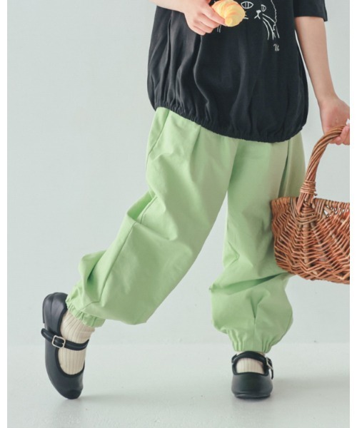 NHT（エヌエイチティー）の「エヌエイチティー ロングサーカスパンツ（その他パンツ・キッズ・アイボリー/ピンク/グリーン・120cm/130cm/140cm/150cm/160cm）」の3枚目の写真