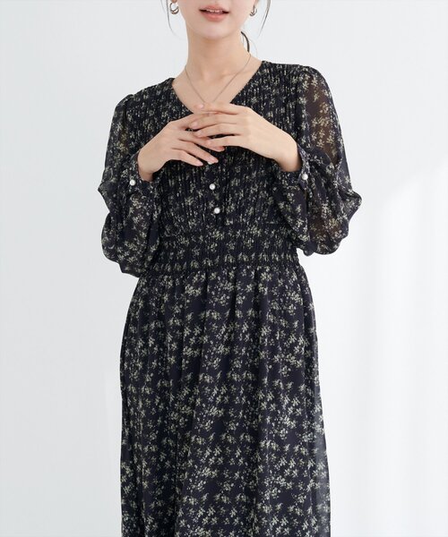 natural couture（ナチュラルクチュール）の「ピンタックプリーツお上品ワンピース（ワンピース・レディース・その他2/その他1/ピンクベージュ/その他4/その他3/チャコールグレー・FREE）」の13枚目の写真