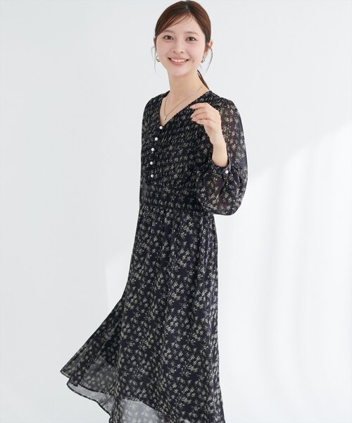 natural couture（ナチュラルクチュール）の「ピンタックプリーツお上品ワンピース（ワンピース・レディース・その他2/その他1/ピンクベージュ/その他4/その他3/チャコールグレー・FREE）」の14枚目の写真