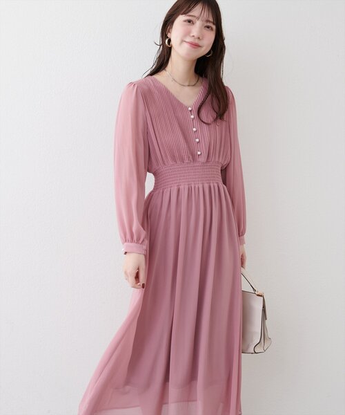 natural couture（ナチュラルクチュール）の「ピンタックプリーツお上品ワンピース（ワンピース・レディース・その他2/その他1/ピンクベージュ/その他4/その他3/チャコールグレー・FREE）」の21枚目の写真