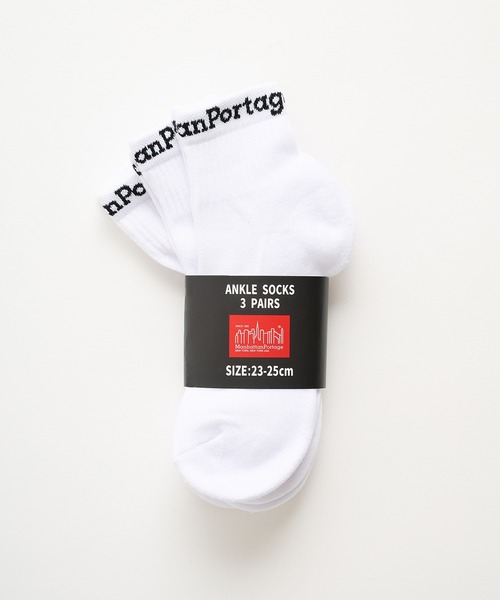 Manhattan Portage(マンハッタンポーテージ)の「【Manhattan Portage】マンハッタンポーテージ ANKLE SOCKS 3P SET アンクルソックス3点セット MU002 CBS(ソックス/靴下・メンズ・マルチ/その他2/その他3/その他1・S/M)」の1枚目の写真